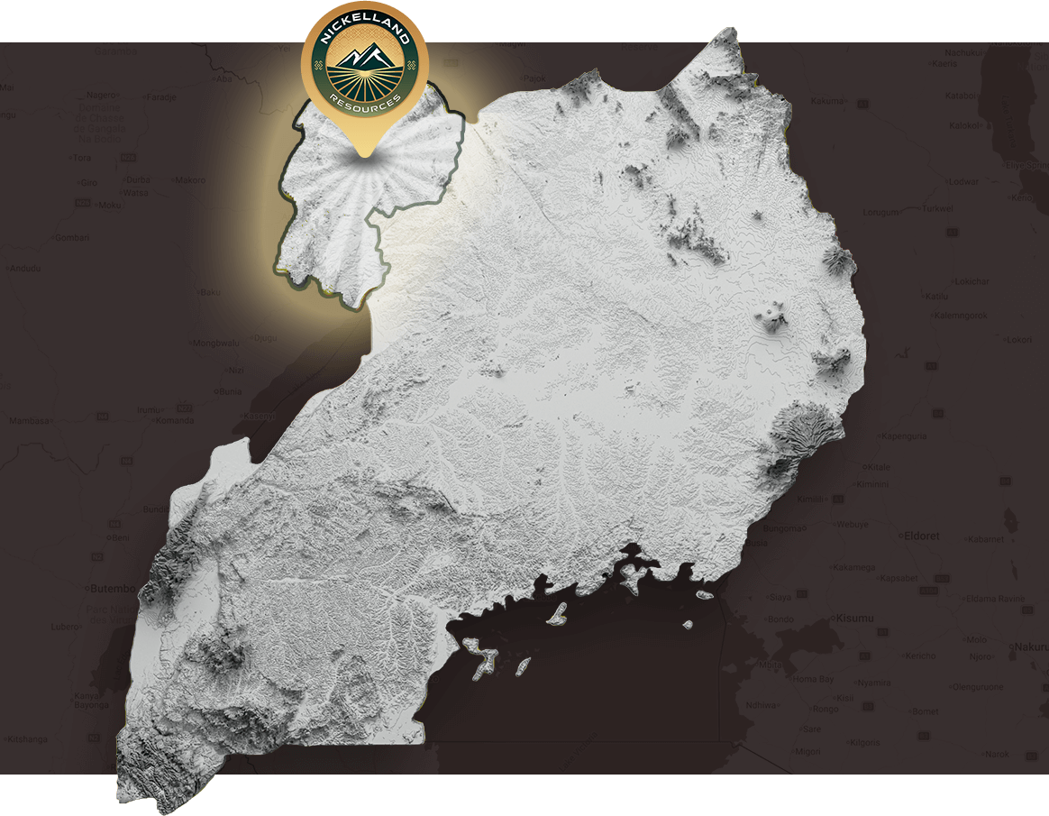 Map Nickel in Uganda